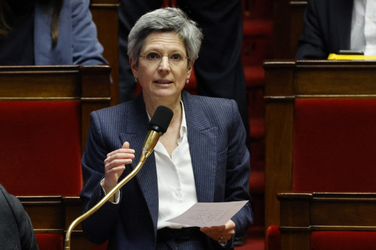 Sandrine Rousseau à Parisn le 13 février 2023. ( AFP / LUDOVIC MARIN )