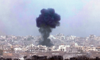 Après une frappe israélienne sur la bande de Gaza, le 27 mai 2025 ( AFP / Jack GUEZ )