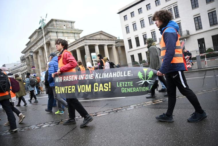 Une manifestation pour protester contre l'extrémisme de droite, à Berlin