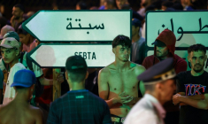 A Bab Sebta le 30 juillet 2026 ( AFP / Abdelmajid BZIOUAT )