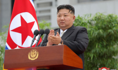 Kim Jong-Un, à Pyongyang, en août 2024 ( KCNA VIA KNS / STR )