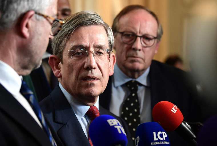 Charles de Courson, le 20 mars 2023, à l'Assemblée nationale ( AFP / BERTRAND GUAY )