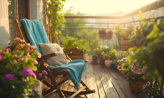 Bien aménagé un balcon peut devenir une pièce à vivre en plus (Crédits photo : Adobe Stock -  )