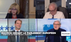 Macron devant le Parlement européen : la présidentielle française s'invite dans l'hémicycle