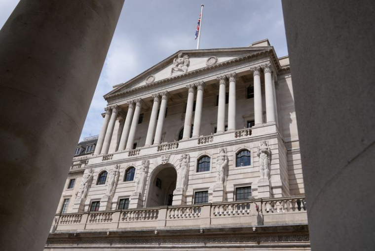 Vue générale du bâtiment de la Banque d'Angleterre (BoE)