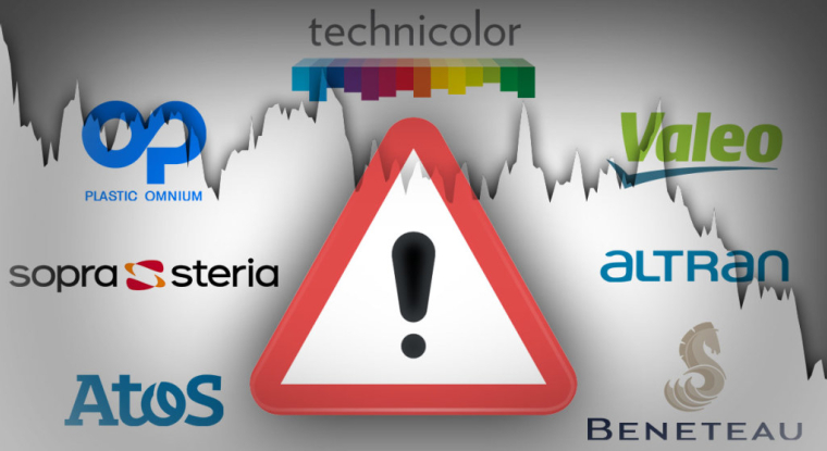 Ces sept entreprises sont à éviter en Bourse pour le moment. (© DR)