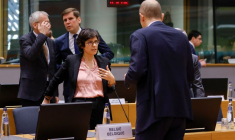 Le ministre belge de l'Énergie, Tinne Van der Straeten, lors d'une réunion à Bruxelles