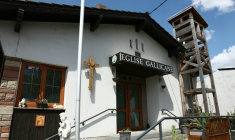 L'église gallicane de Lingolsheim, dont Raphaël S. était "évêque", le 23 mai 2025 dans le Bas-Rhin ( AFP / Frederick FLORIN )