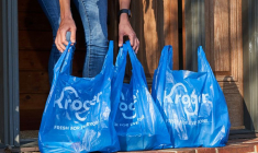 Photo non datée montrant des sacs de livraison du distributeur Kroger