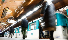 Le métro de Paris à la veille d'une grève contre la réforme des retraites
