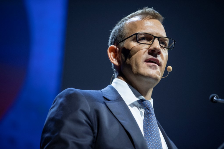 Daniel Kretinsky à Paris, le 5 septembre 2025. ( AFP / THOMAS SAMSON )