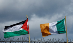 Drapeaux de la Palestine et de l'Irlande