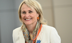 Marjan Rintel à Los Angeles, aux États-Unis, le 17 mai 2023. ( AFP / PATRICK T. FALLON )