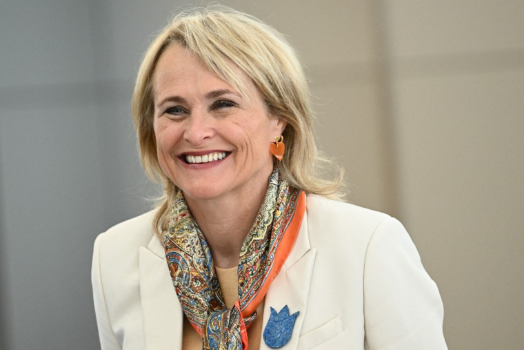 Marjan Rintel à Los Angeles, aux États-Unis, le 17 mai 2023. ( AFP / PATRICK T. FALLON )