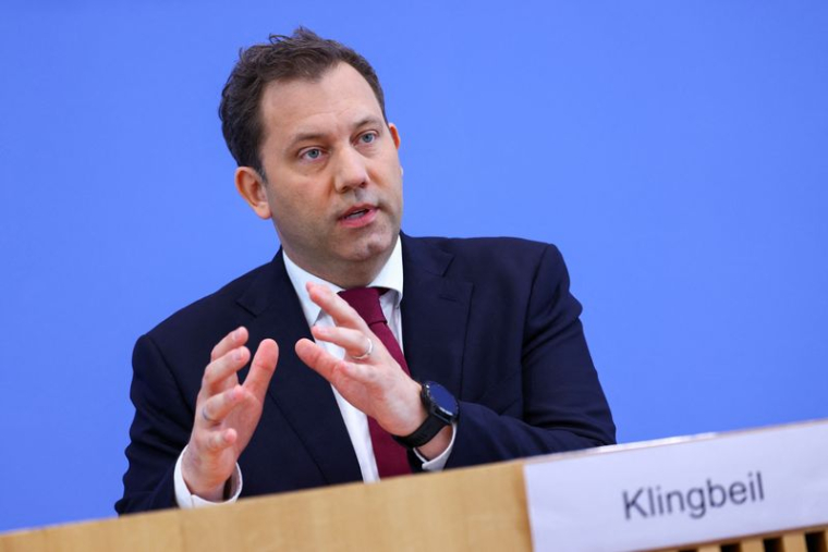 Le ministre allemand des Finances Lars Klingbeil à Berlin, en Allemagne