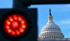 Le dôme du Capitole de Washington, siège du Congrès américain, le 3 cotobre 2025 ( AFP / Alex WROBLEWSKI )