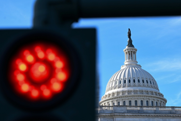 Le dôme du Capitole de Washington, siège du Congrès américain, le 3 cotobre 2025 ( AFP / Alex WROBLEWSKI )