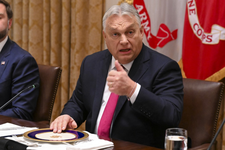 Viktor Orban à Washington, aux États-Unis, le 7 novembre 2025. ( GETTY IMAGES NORTH AMERICA / ROBERTO SCHMIDT )