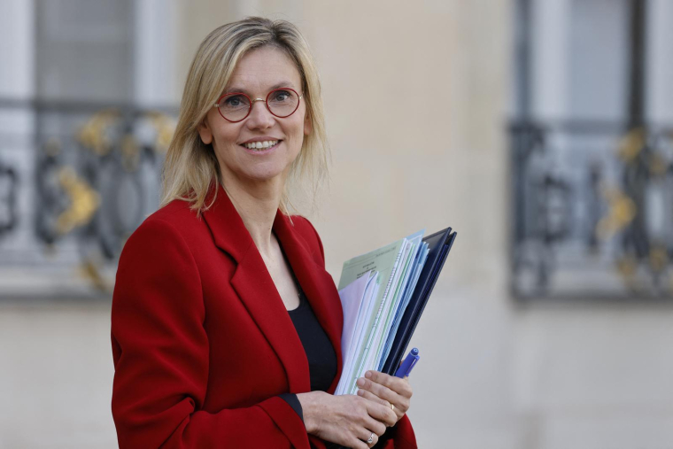 Agnès Pannier-Runacher, la ministre de la Transition énergétique le 19 octobre à Paris. ( AFP / LUDOVIC MARIN )