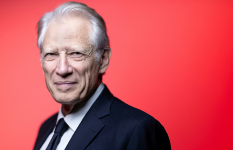 Dominique de Villepin, le 4 avril 2025, à Paris ( AFP / JOEL SAGET )