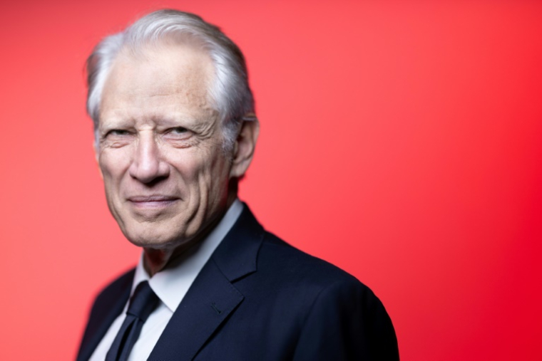 Dominique de Villepin, le 4 avril 2025, à Paris ( AFP / JOEL SAGET )
