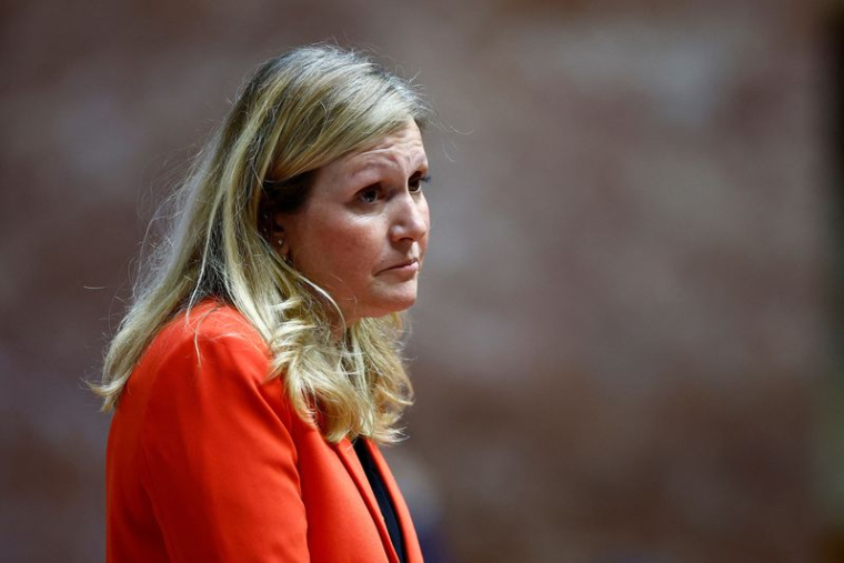 Yaël Braun-Pivet après sa réélection à la présidence de l'Assemblée nationale