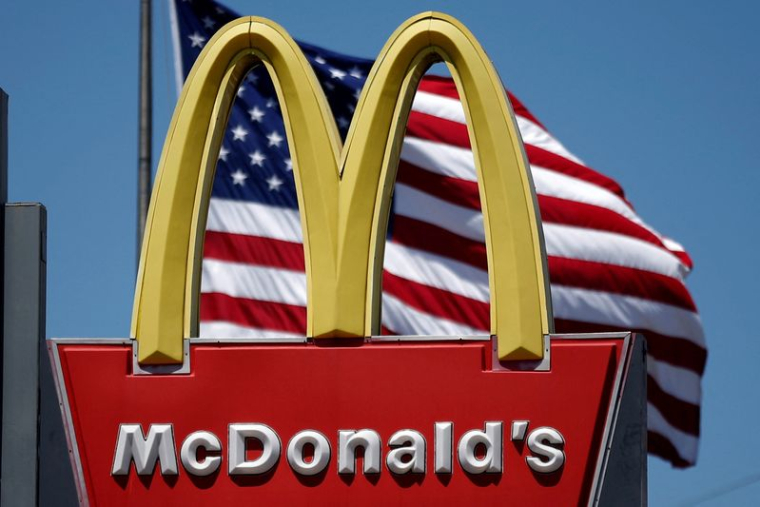 Le logo de McDonald's (MCD) à Los Angeles