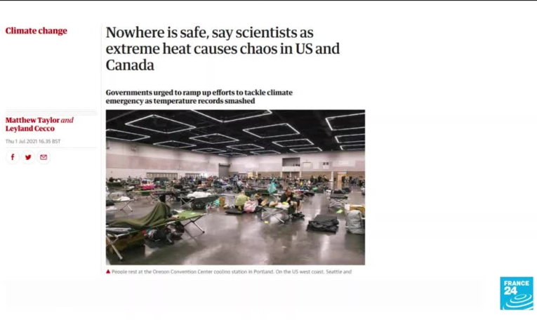 Un millier de Canadiens fuient la canicule et les incendies dans l'ouest du pays