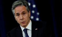 Le secrétaire d'État américain Antony Blinken lors d'une conférence de presse au département d'État à Washington