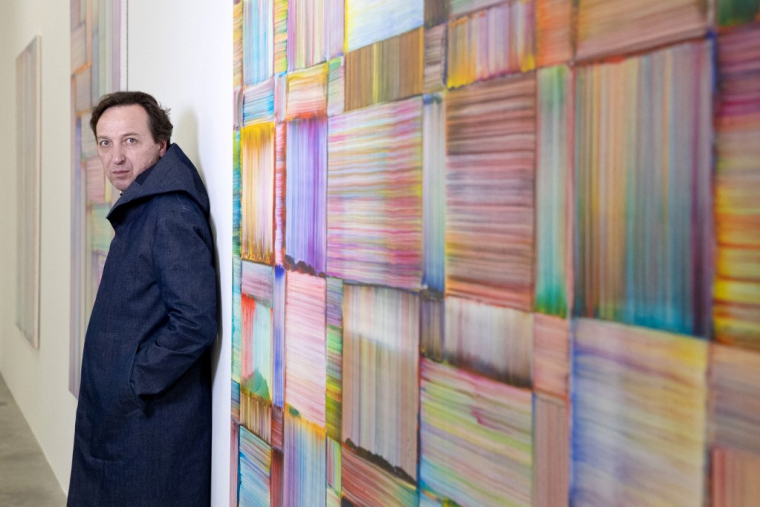 Emmanuel Perrotin, à Paris, en 2019 ( AFP / JOEL SAGET )