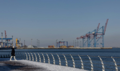 Odessa, le plus grand port ukrainien situé dans le sud du pays, au bord de la mer Noire, est de plus en plus durement frappé par les attaques aériennes russes ( AFP / Oleksandr GIMANOV )