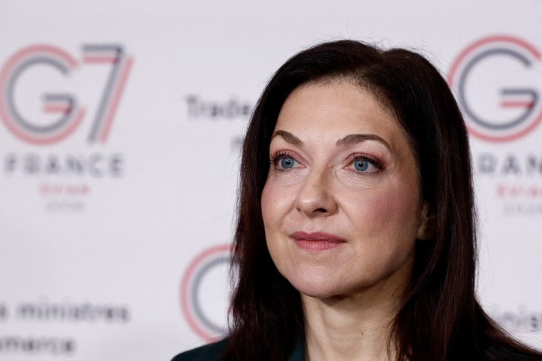 Katherina Reiche à Paris, le 6 mai 2026. ( POOL / BENOIT TESSIER )