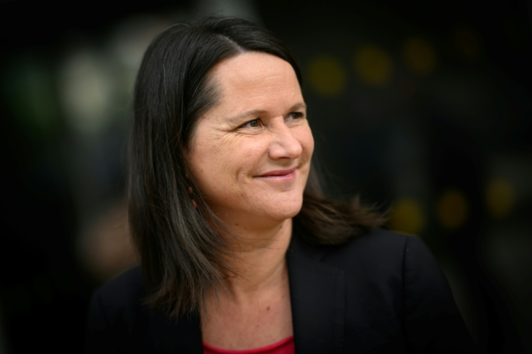 La maire PS sortante de Nantes, Johanna Rolland, le 15 mars 2026 à Nantes ( AFP / Loic VENANCE )