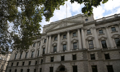Le siège du Trésor britannique, à Londres. ( AFP / ISABEL INFANTES )