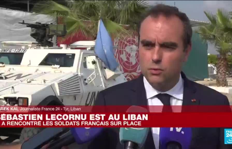 Liban : Sébastien Lecornu a rendu visite à la force de maintien de la paix de l'ONU sur place