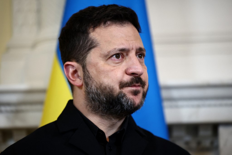 Volodymyr Zelensky à Londres, au Royaume-Uni, le 14 octobre 2026. ( POOL / HENRY NICHOLLS )