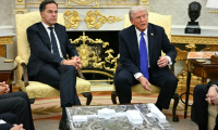 Donald Trump et Mark Rutte, le secrétaire général de l'Otan, le 22 octobre 2025 à la Maison Blanche ( AFP / Jim WATSON )