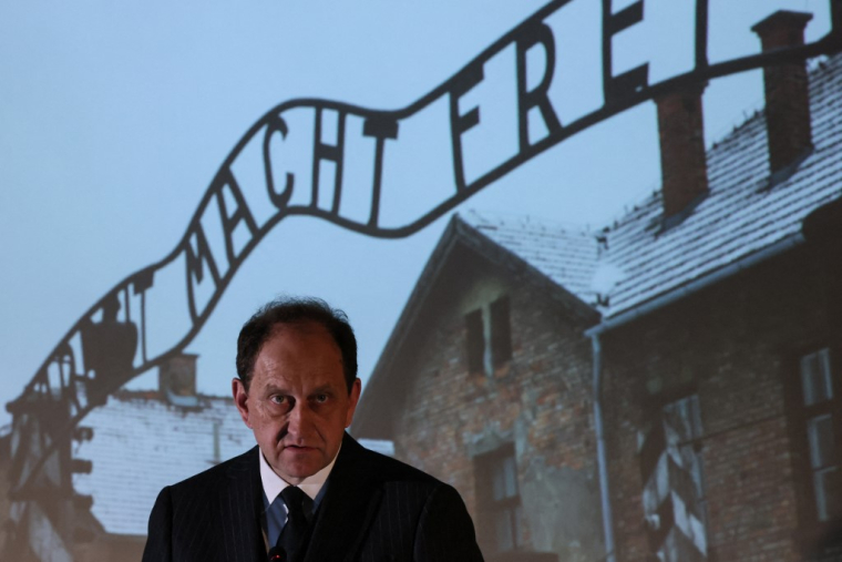 L'ambassadeur d'Allemagne en Russie, Alexander Graf Lambsdorff à Moscou le 27 janvier 2025. ( AFP / STRINGER )