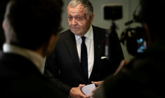 Jean-Michel Aulas à Lyon le 25 novembre 2025 ( AFP / ARNAUD FINISTRE )