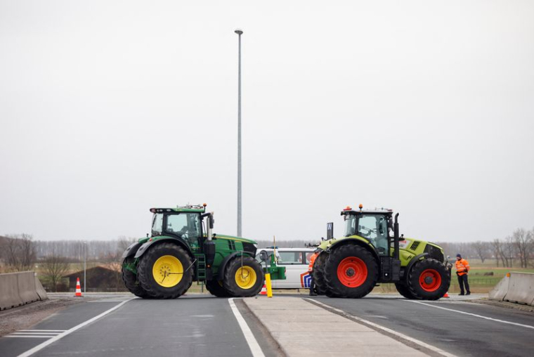 Les agriculteurs belges à Zeebruge