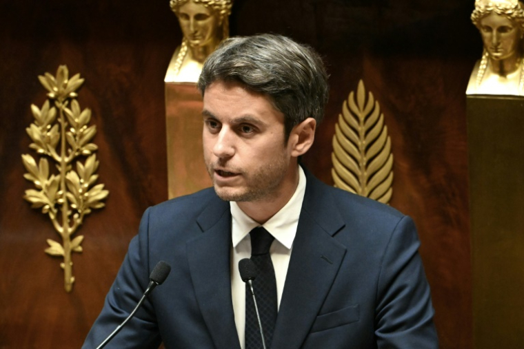 Le président des députés Ensemble pour la Republique Gabriel Attal à l'Assemblée nationale à Paris le 8 septembre 2025 ( AFP / Bertrand GUAY )