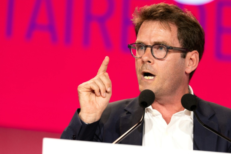 Le maire PS de Rouen Nicolas Mayer-Rossignol, à Nancy le 14 juin 2025 ( AFP / ROMEO BOETZLE )