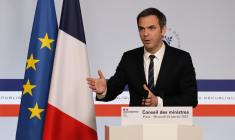 Olivier Véran, le 18 janvier 2023, à Paris ( AFP / Ludovic MARIN )