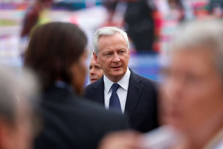 Bruno Le Maire, ministre français de l'Economie, lors d'un défilé militaire à Paris