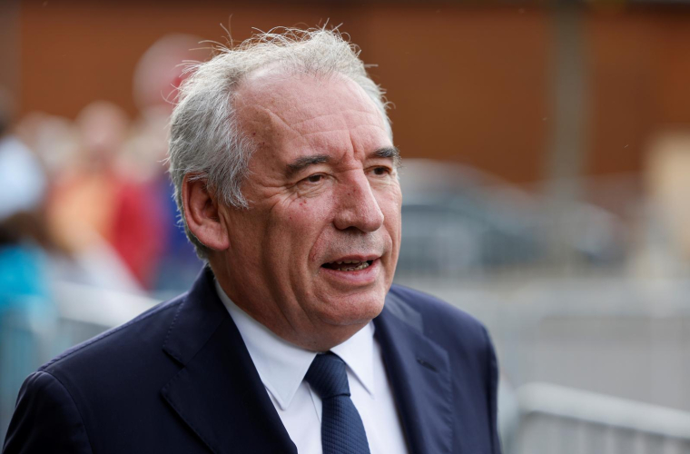 François Bayrou à Craon, le 10 octobre 2022. ( AFP / Ludovic MARIN )