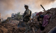 Un soldat israélien dans la bande de Gaza