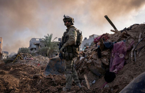 Un soldat israélien dans la bande de Gaza