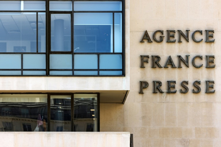 Photo du siège de l'Agence France-Presse à Paris le 10 juillet 2025 ( AFP / JOEL SAGET )