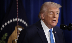 Donald Trump à Palm Beach, aux États-Unis, le 3 janvier 2026. ( GETTY IMAGES NORTH AMERICA / JOE RAEDLE )