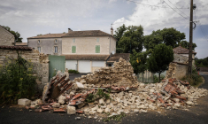 A La Laigne, le 17 juin. ( AFP / THIBAUD MORITZ )